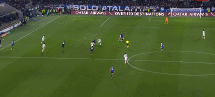 第83分钟,逆转比分,德容恩助攻德凯特拉雷传射建功,亚特兰大2-1