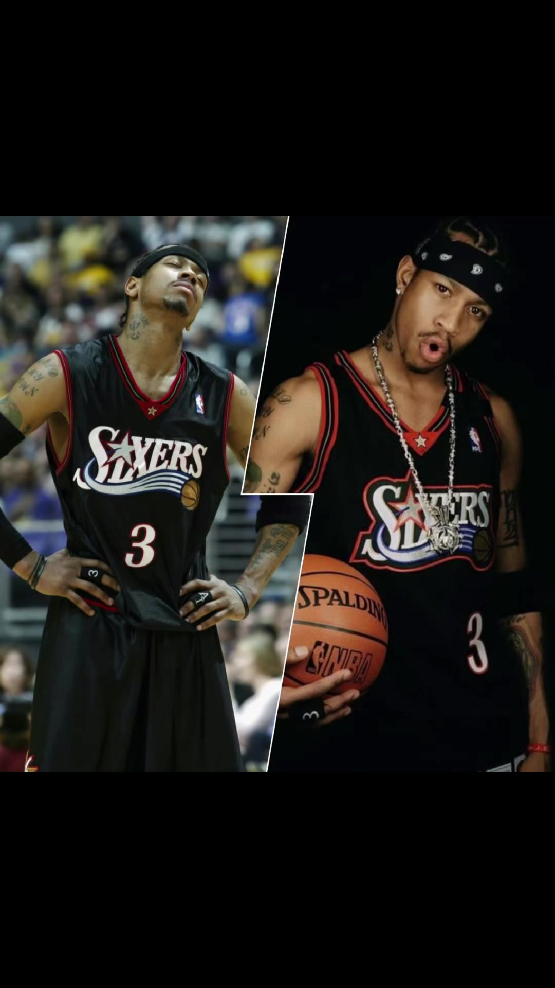 76人黑白红经典球衣下赛季回归想起了艾佛森大战OK的年代