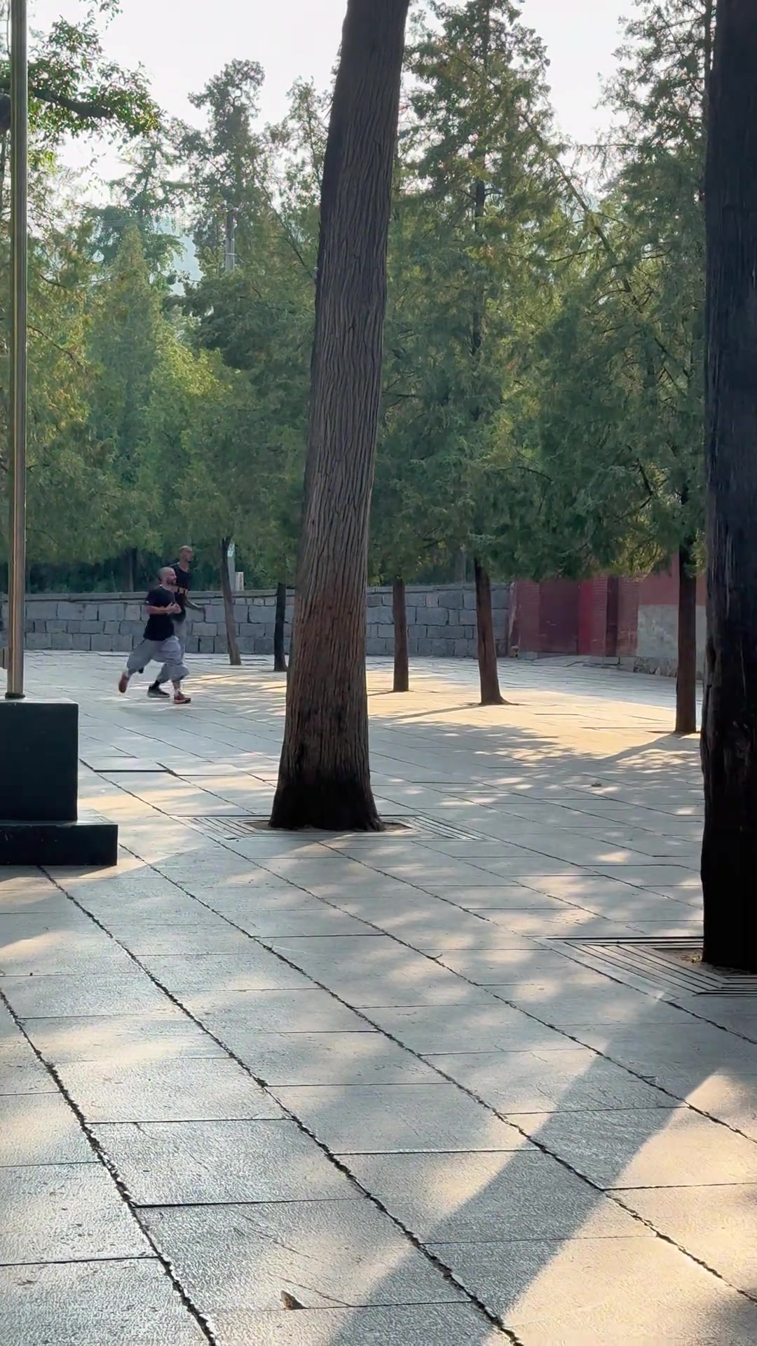 岁月静好文班俨然已经融入少林寺