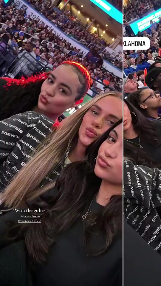 是真养眼啊此前布朗尼海斯文森特的女友组团去客场看球