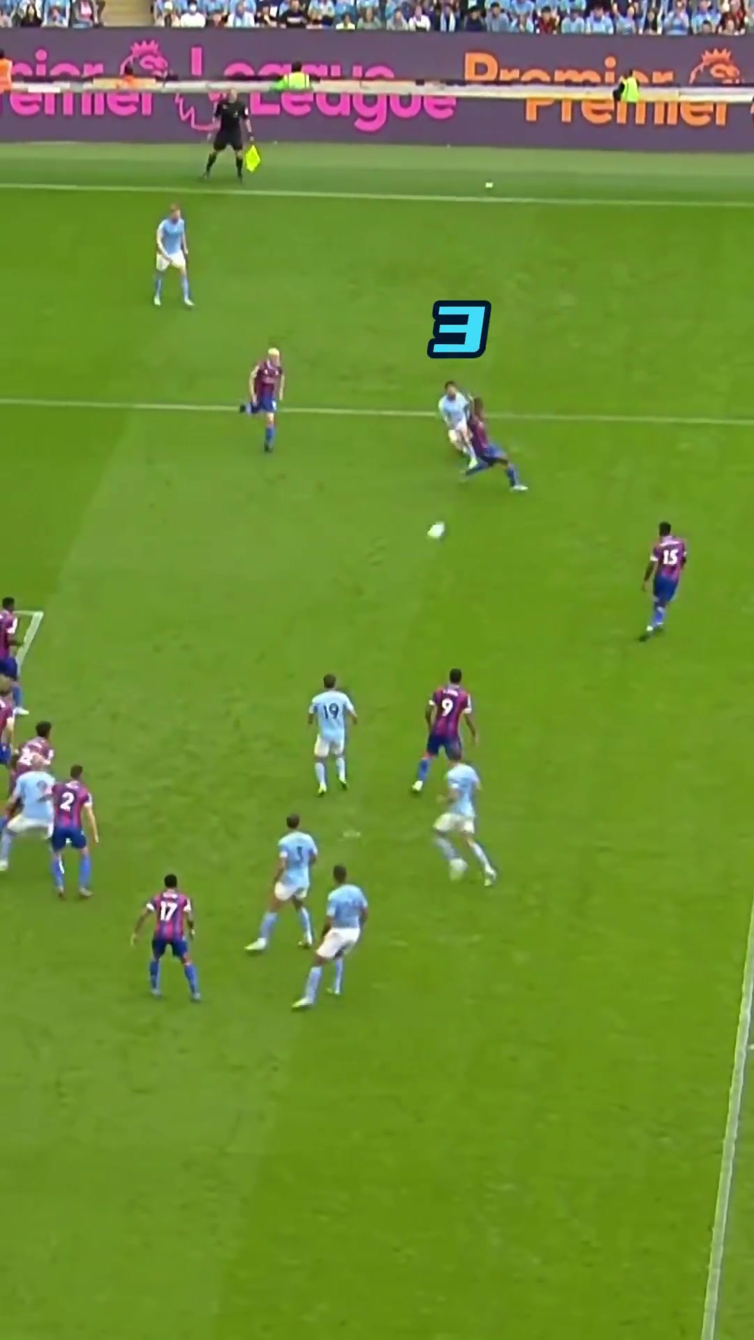 曼城vs水晶宫经典传进球门