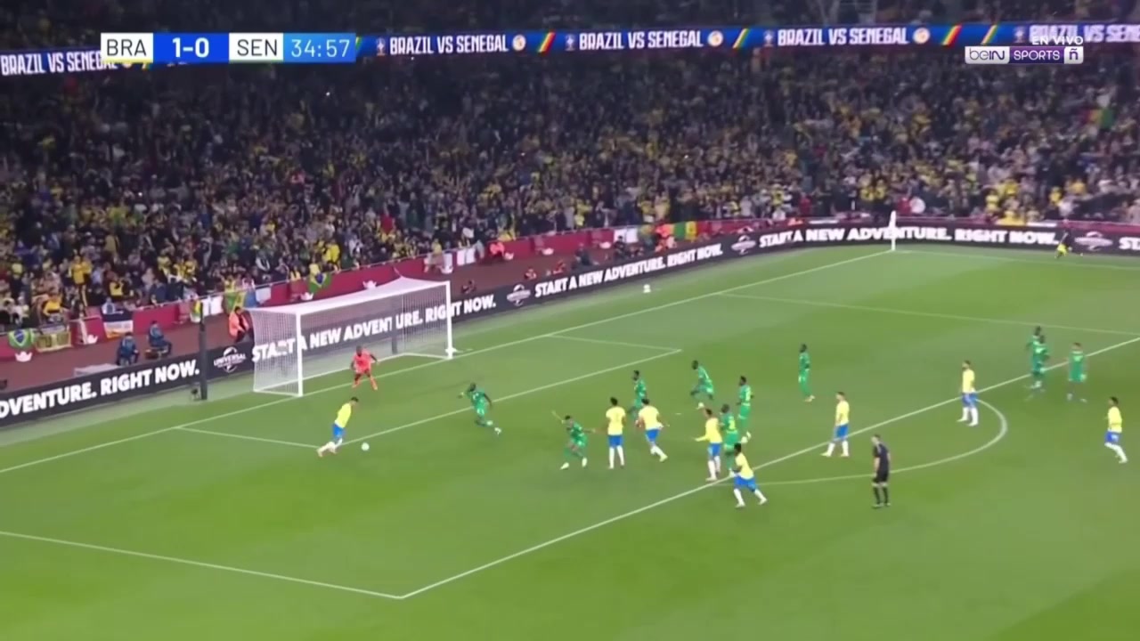 巴西再下一城罗德里戈定位球助攻卡塞米罗停球打门得手