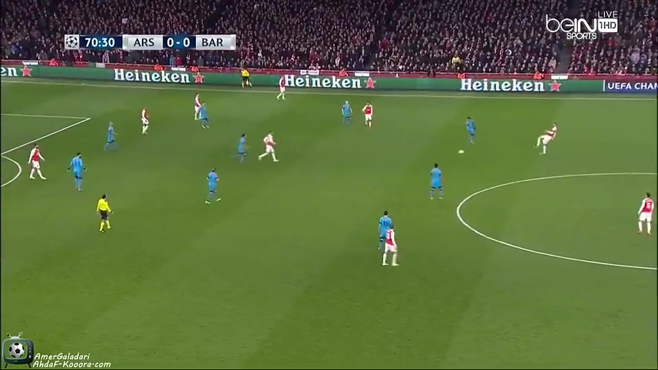 名场面MSN组合12秒3次传球攻破阿森纳大门