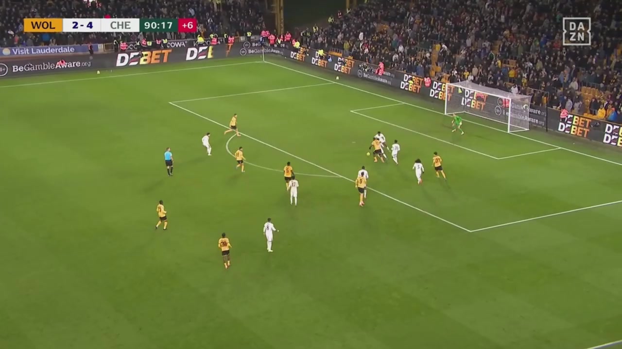 进球大战阿格巴杜助攻沃尔费破门双响狼队3-4切尔西