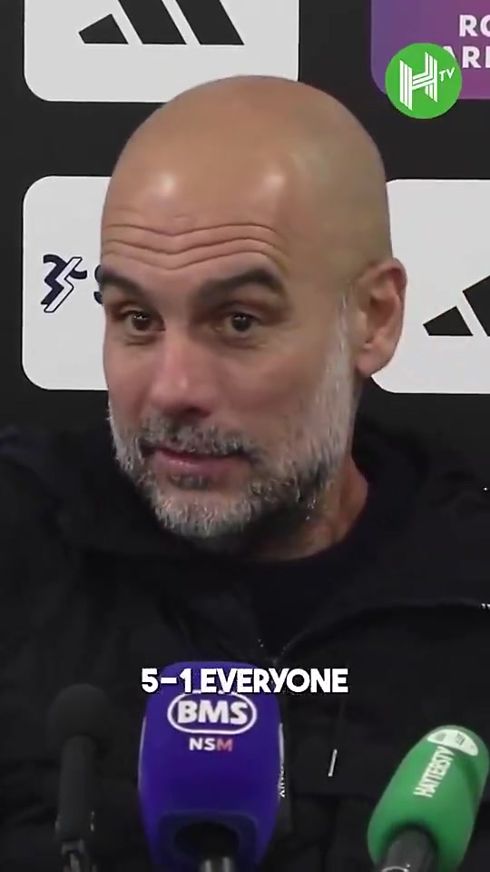 瓜迪奥拉5-1时所有人都认为赢定了然后丢进回收站重写哈哈