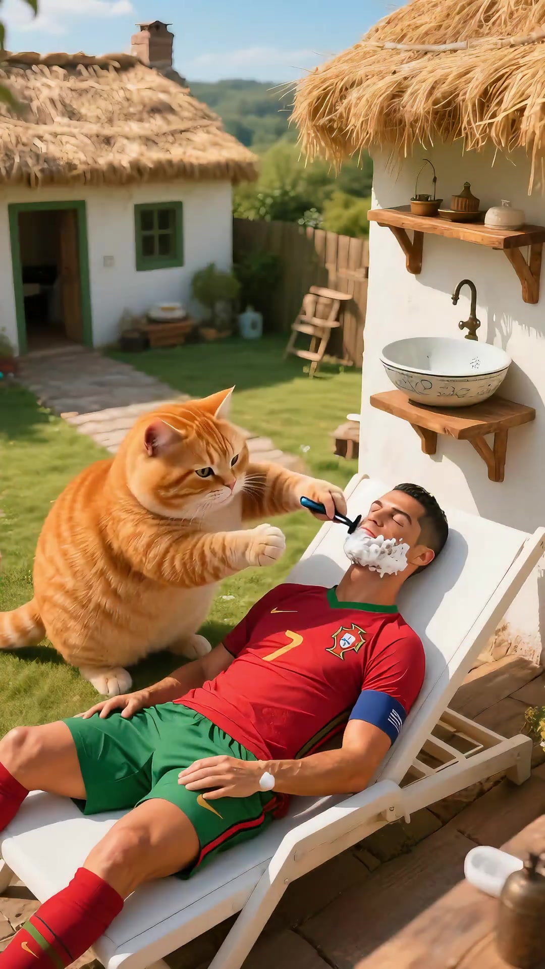 一定看到最后球迷恶搞当C罗遇到胖橘