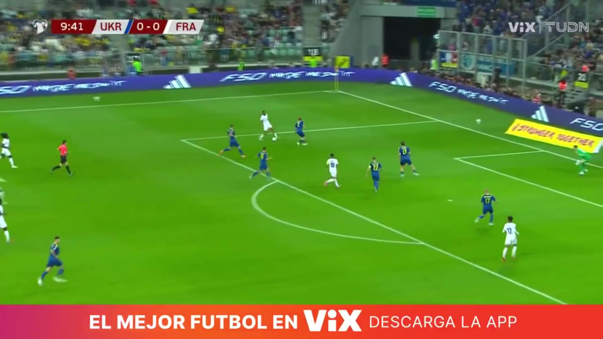 法国先下一城巴尔科拉禁区内横传奥利塞跟进推射破门